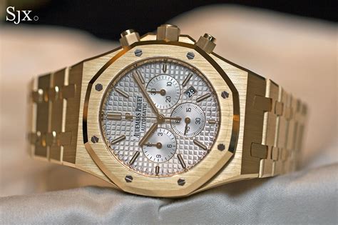 ap royal oak gold chrono|piguet royal oak price.